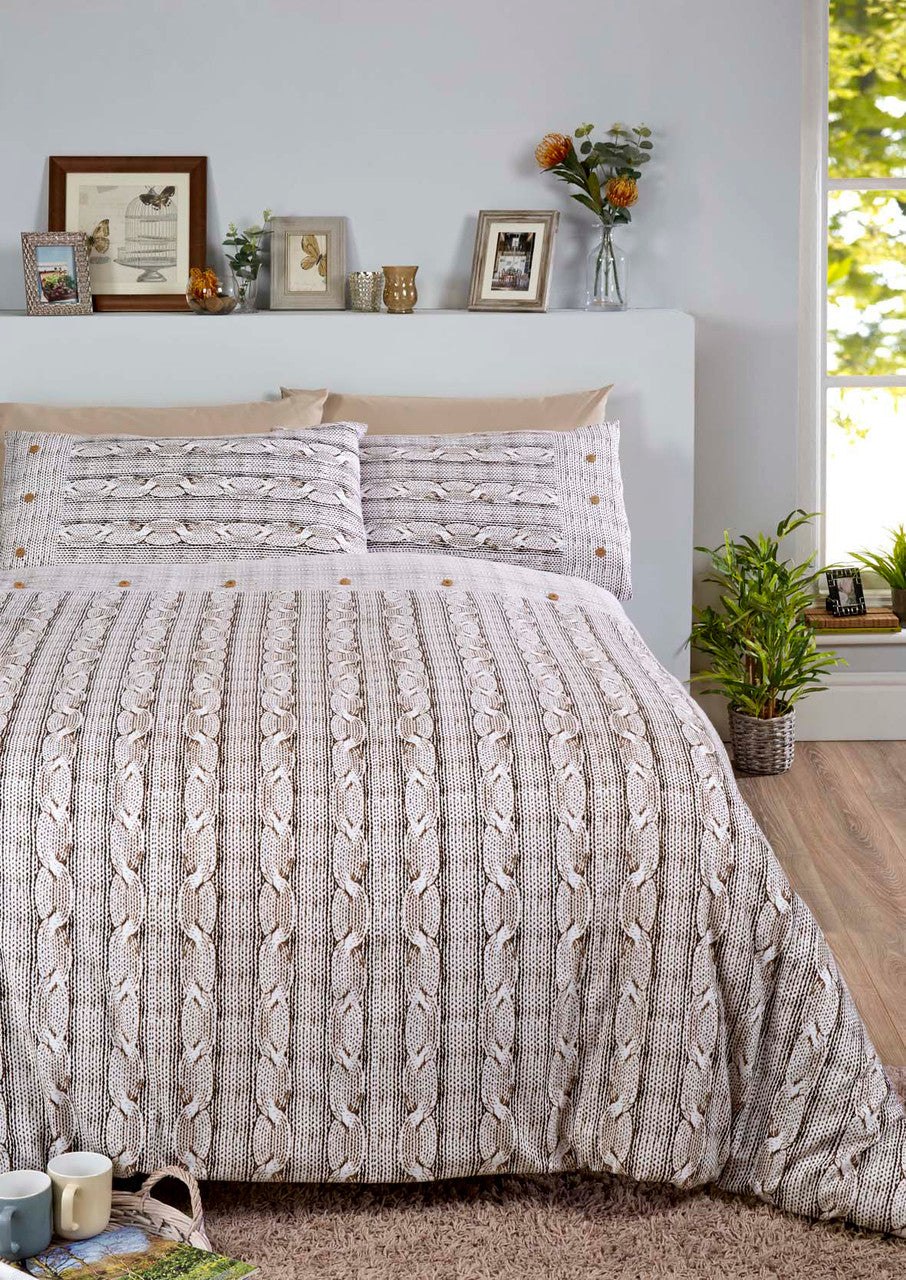 Arran Brushed Cotton Duvet Set