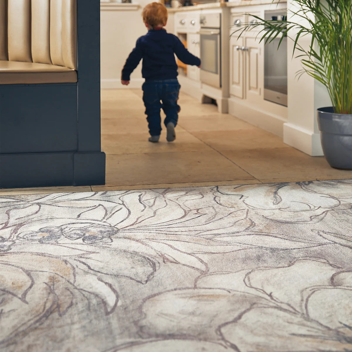 Tappeto eco-lavabile - Art Floral