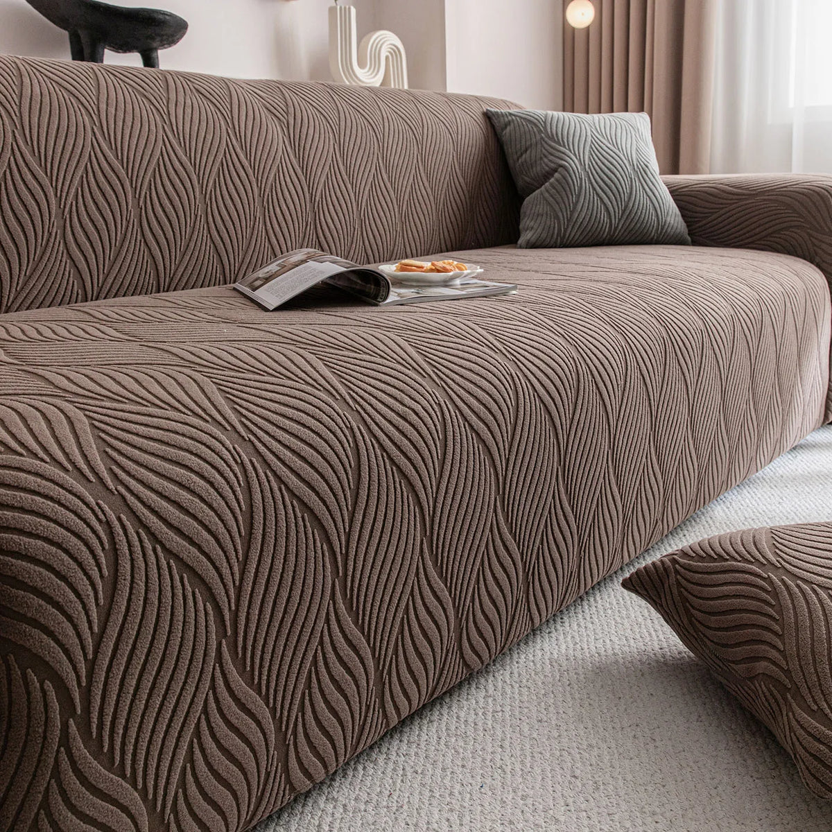 Jacquard Velvet Stretch Sofa Cover