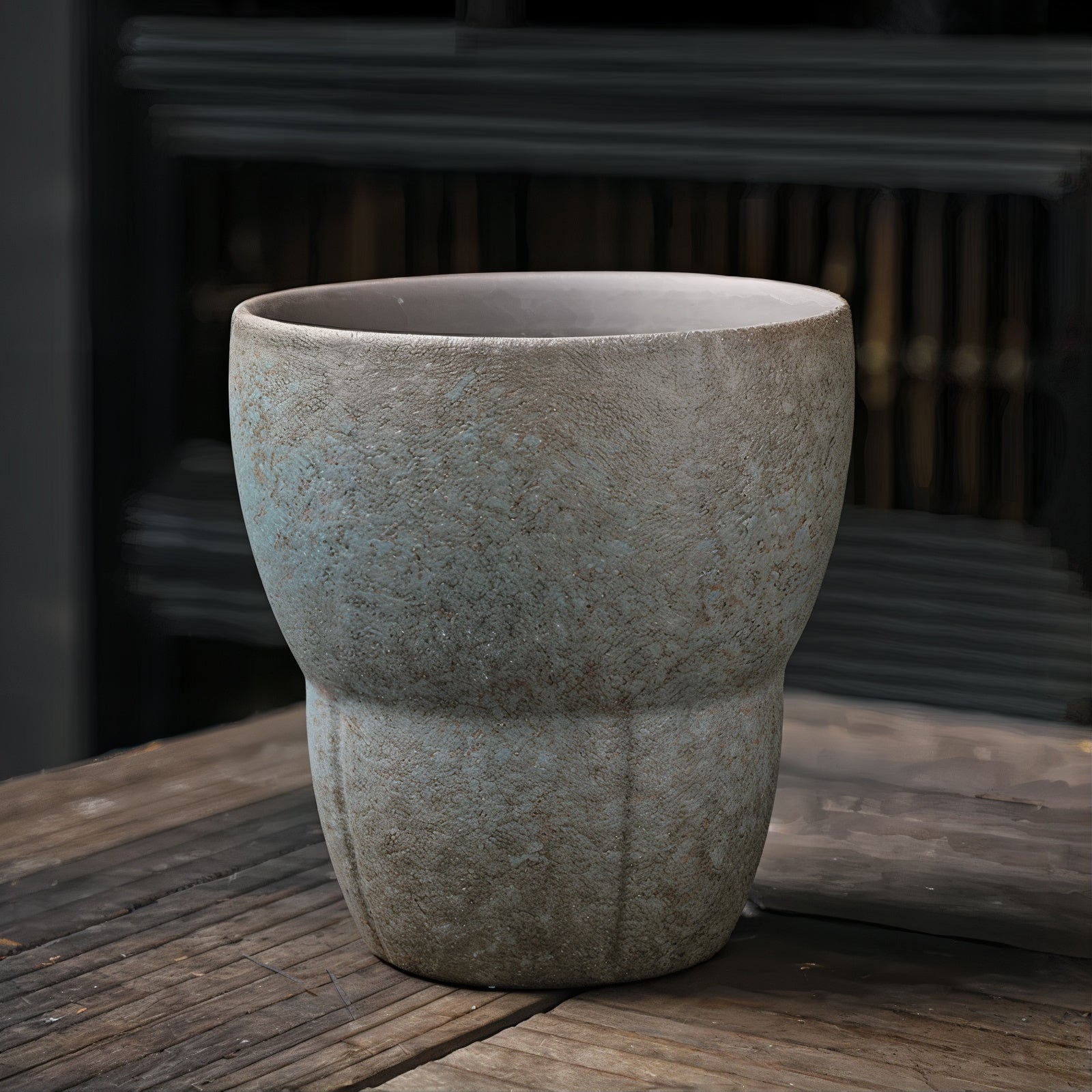 Tazas de café rústicas oblicuas