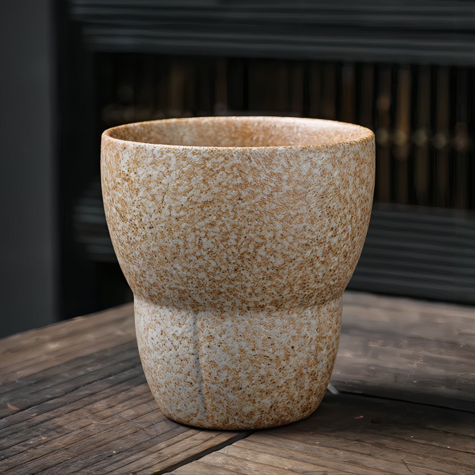 Tazas de café rústicas oblicuas