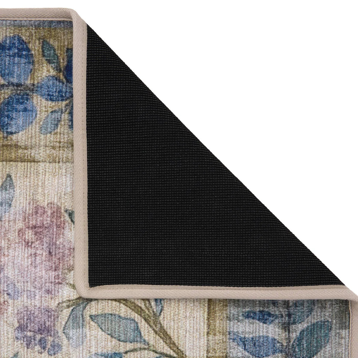 Eco-Washable Rug - Blue Rose