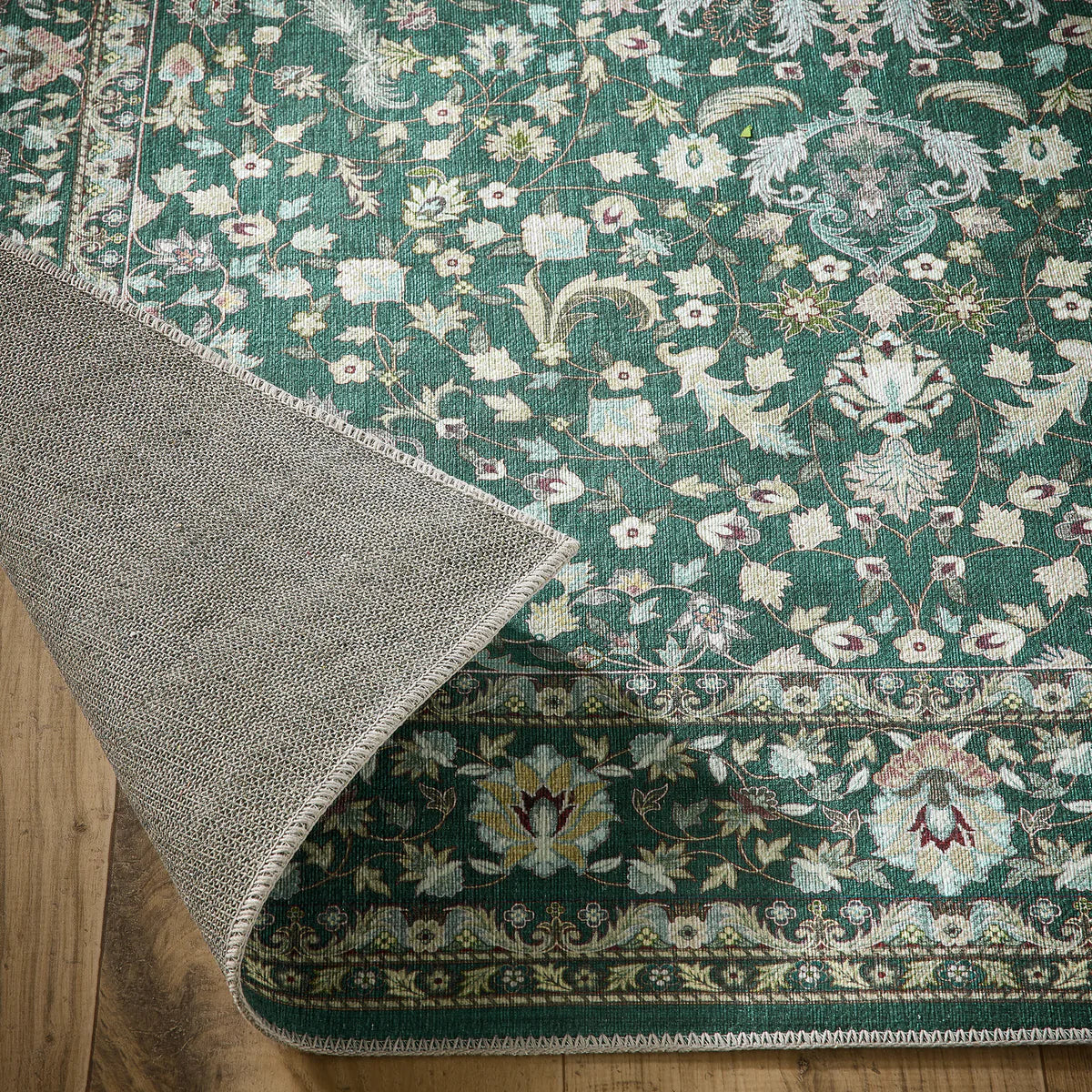 Emerald Motif - Washable Rug