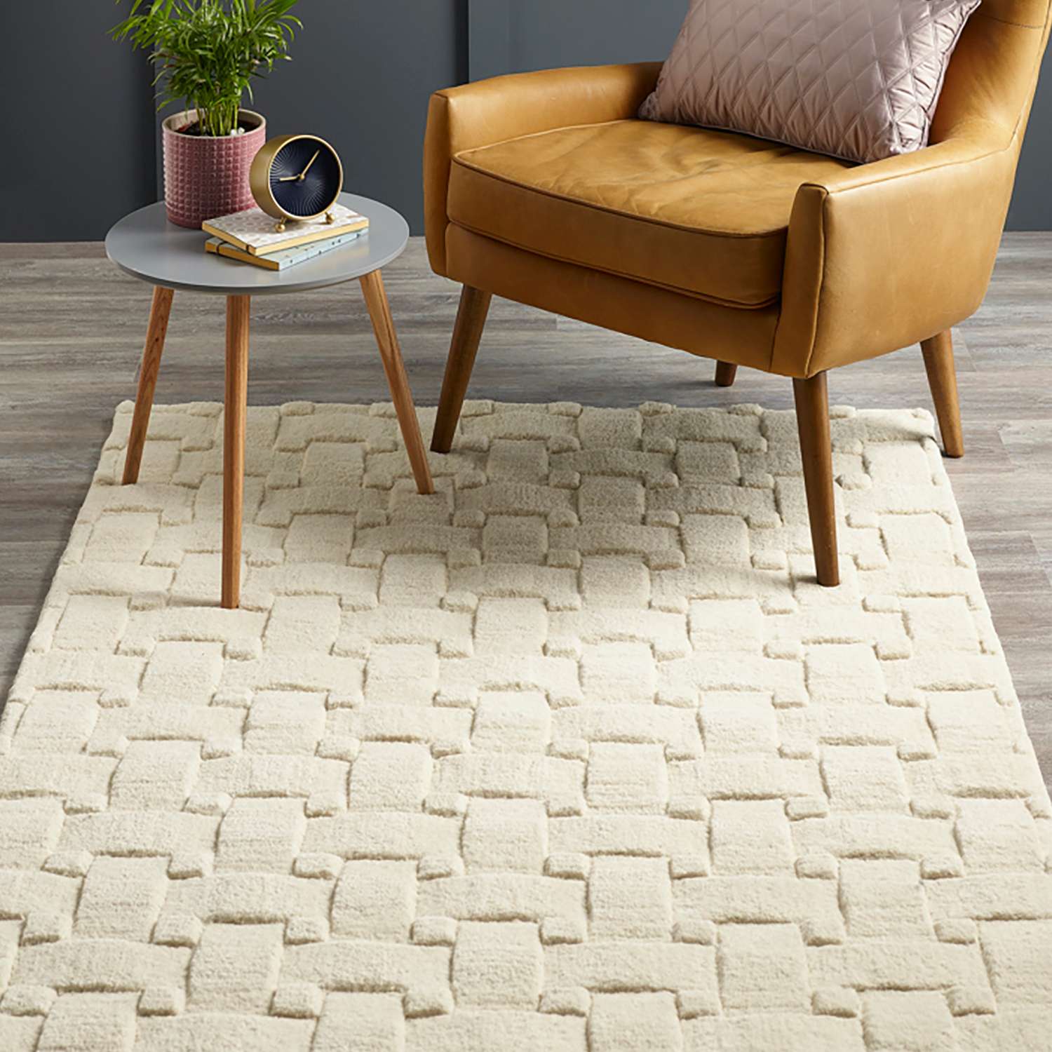 Origins Basketweave 3D New Ivory Rug