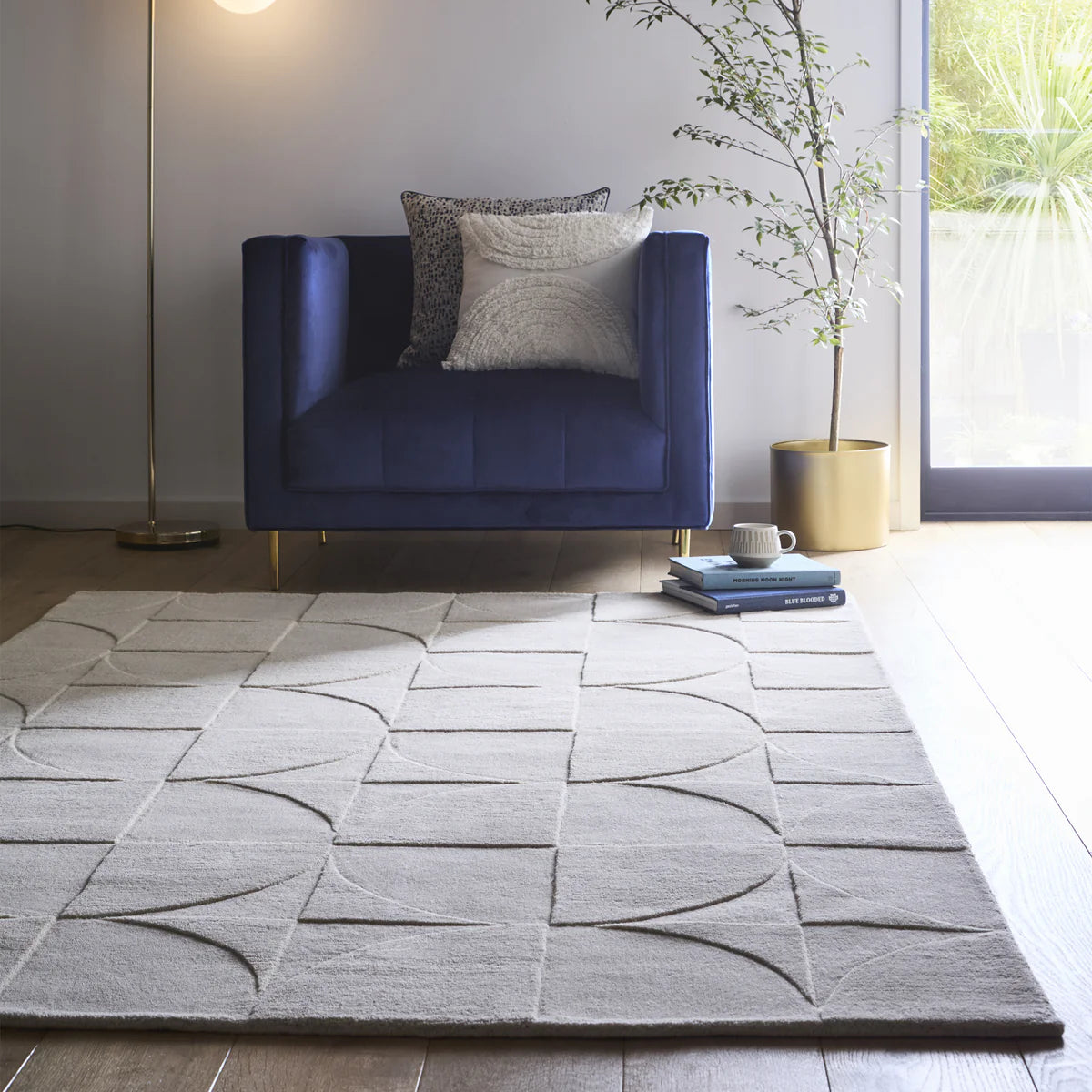 Origins Penny Cream Wool Rug