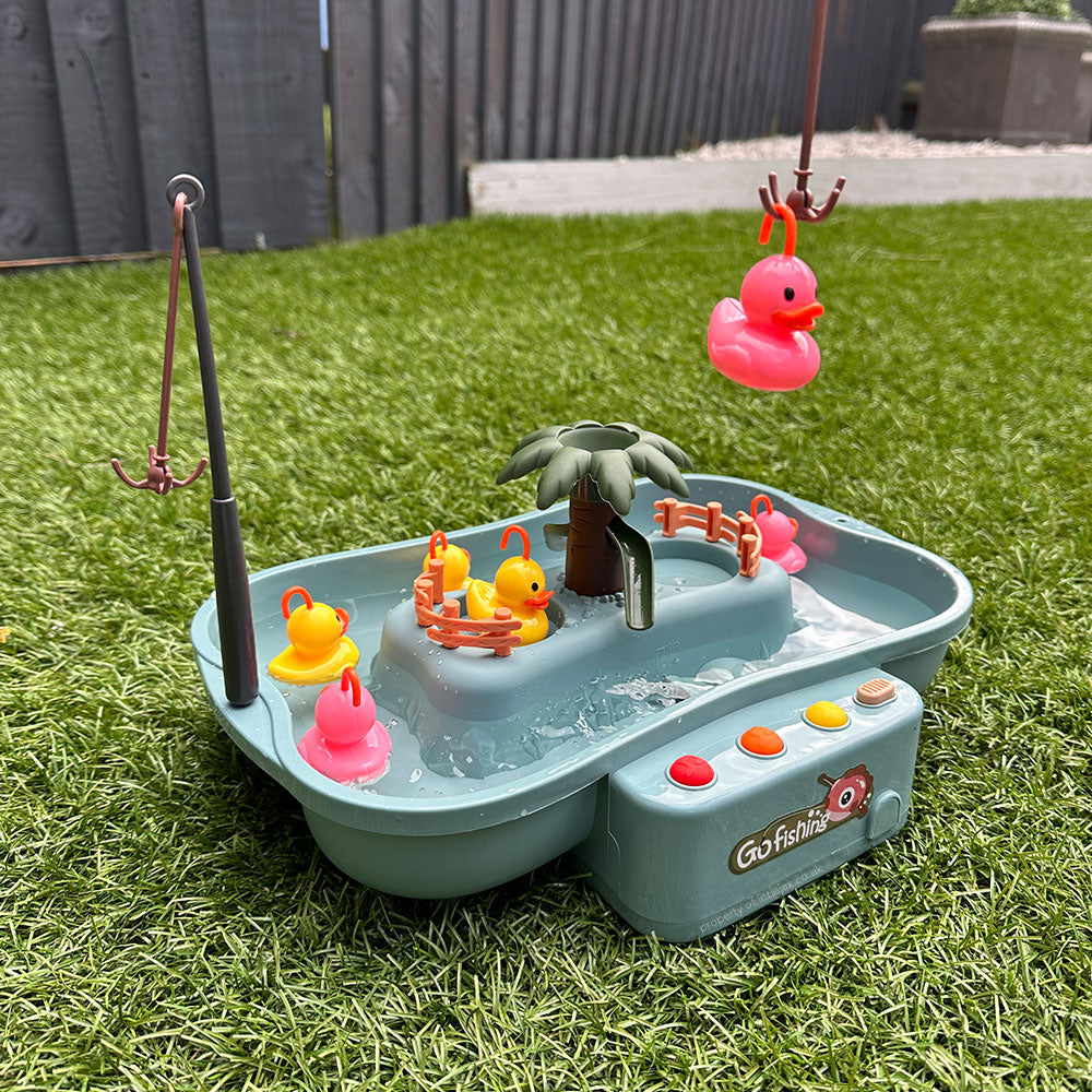 Haak de eend - Interactief spel met bewegend water