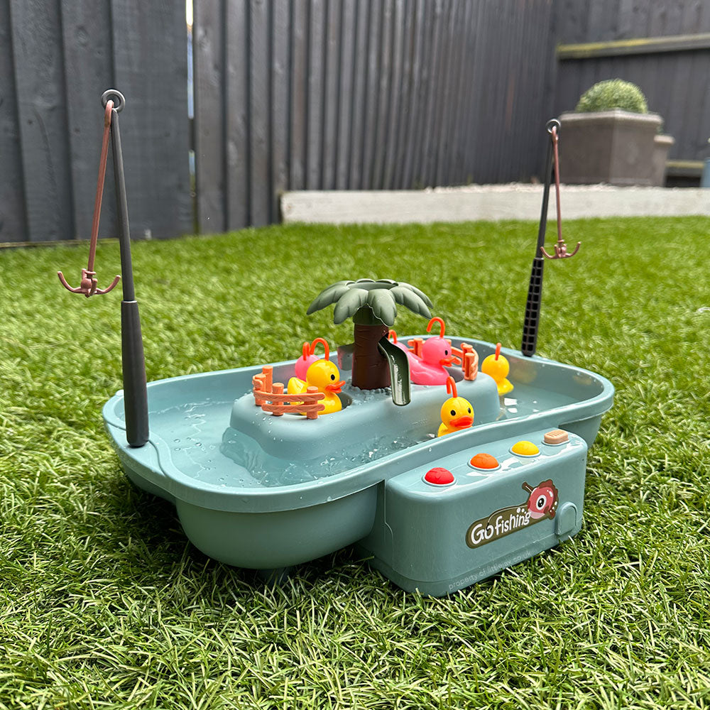 Haak de eend - Interactief spel met bewegend water