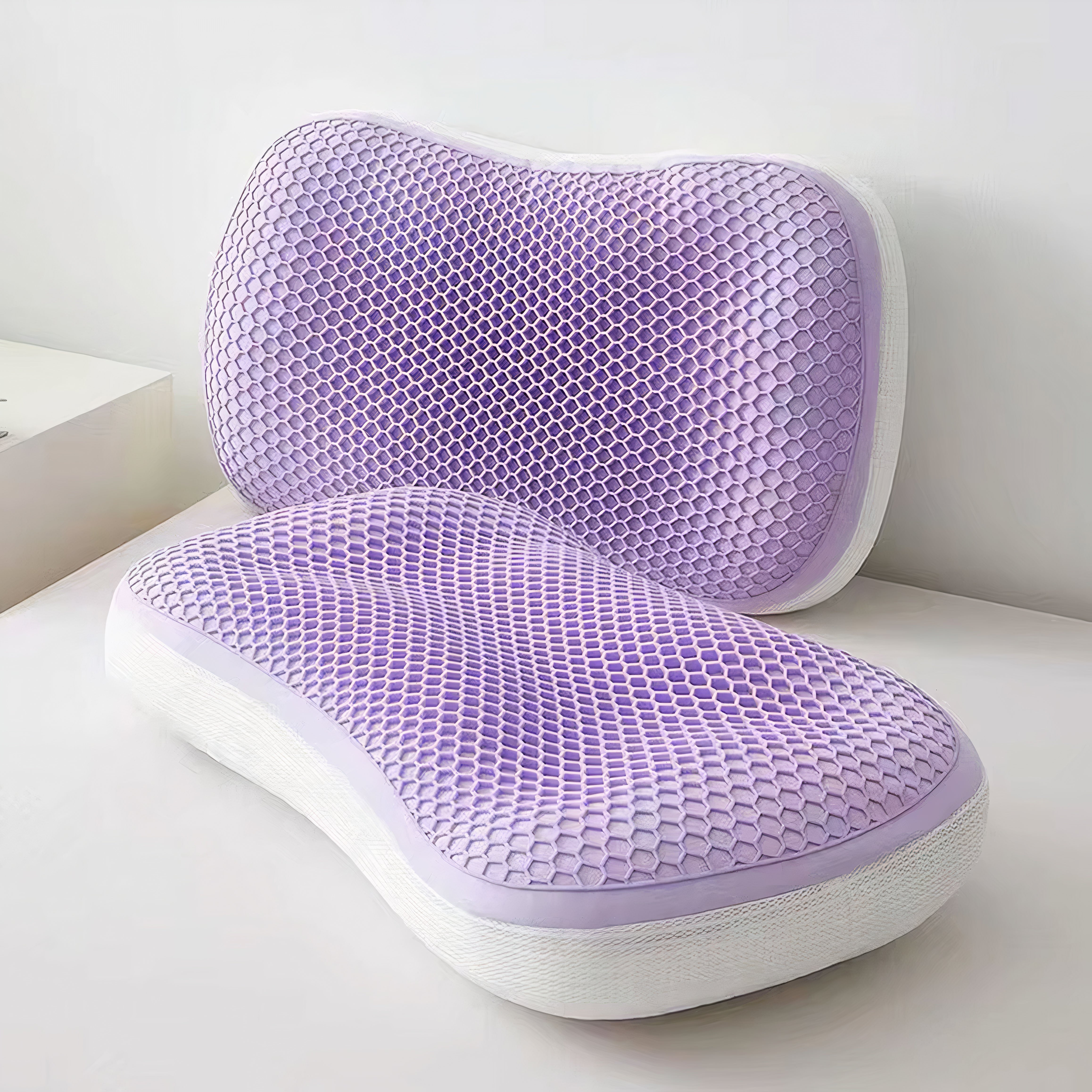 Almohada de gel híbrido de nido de abeja: almohada de apoyo para cuello y hombros