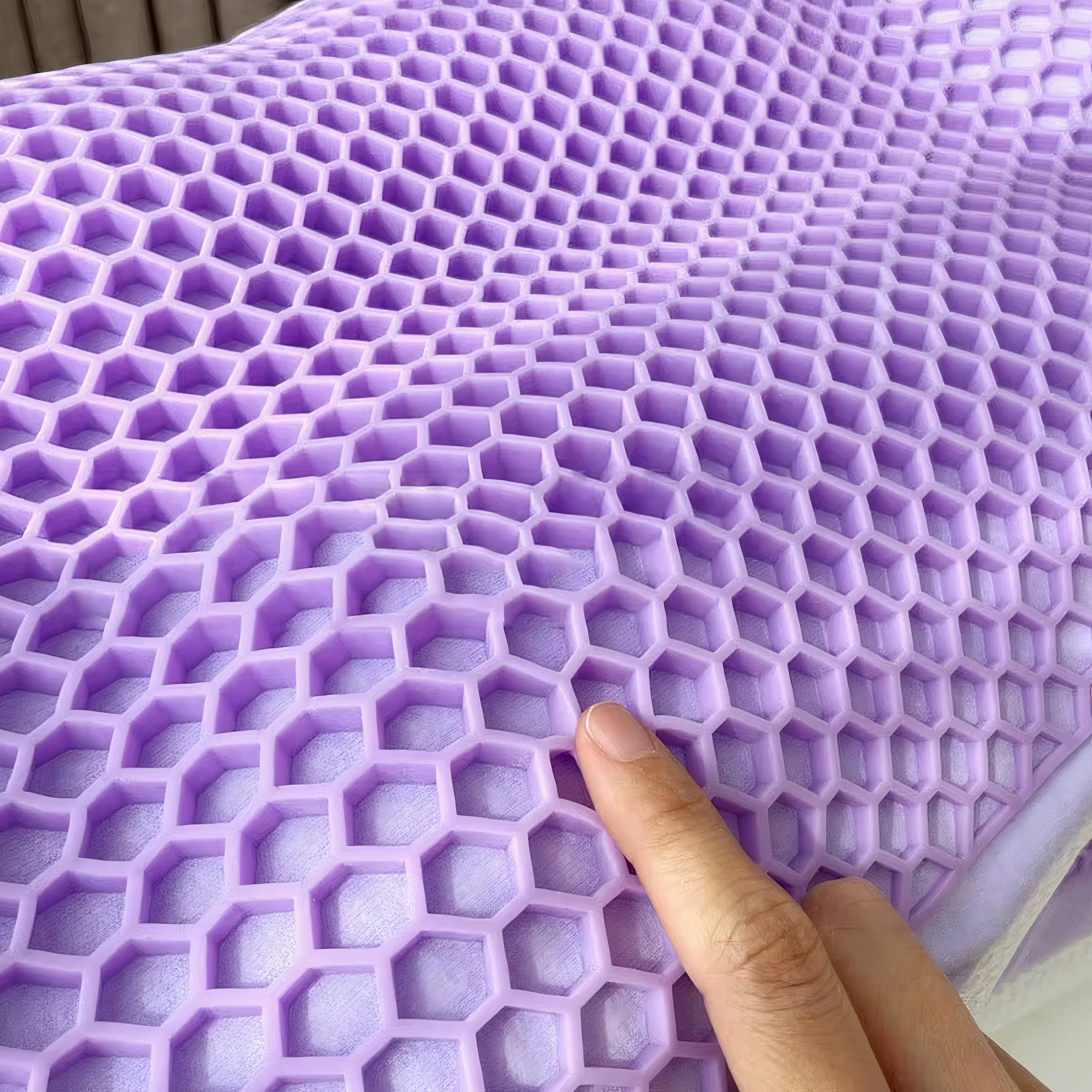 Almohada de gel híbrido de nido de abeja: almohada de apoyo para cuello y hombros