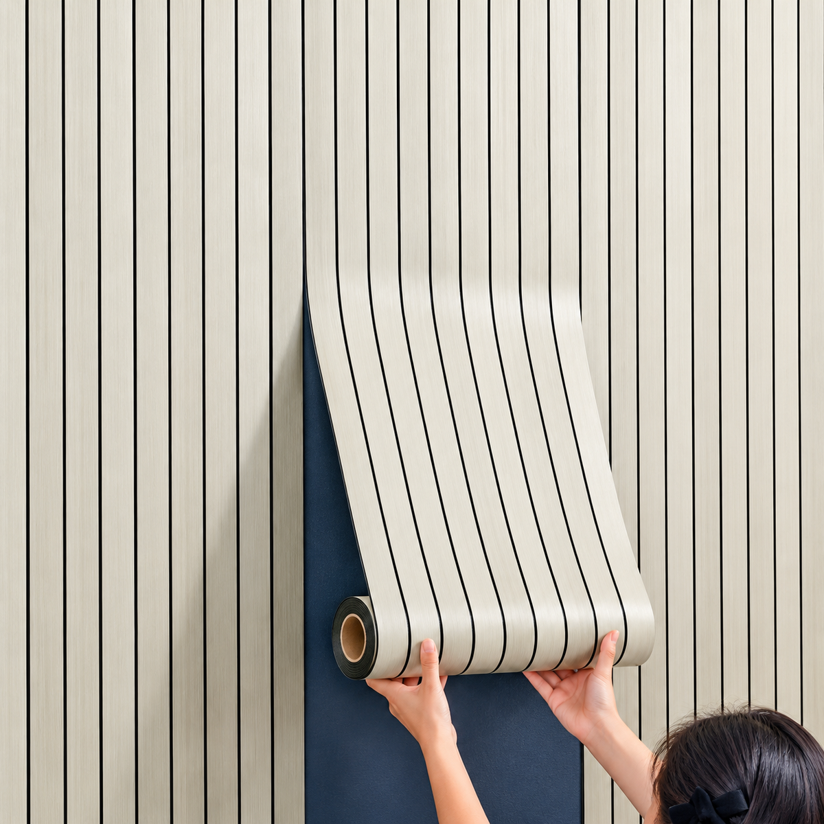 Peel and Stick Wood Slat Wall Panels