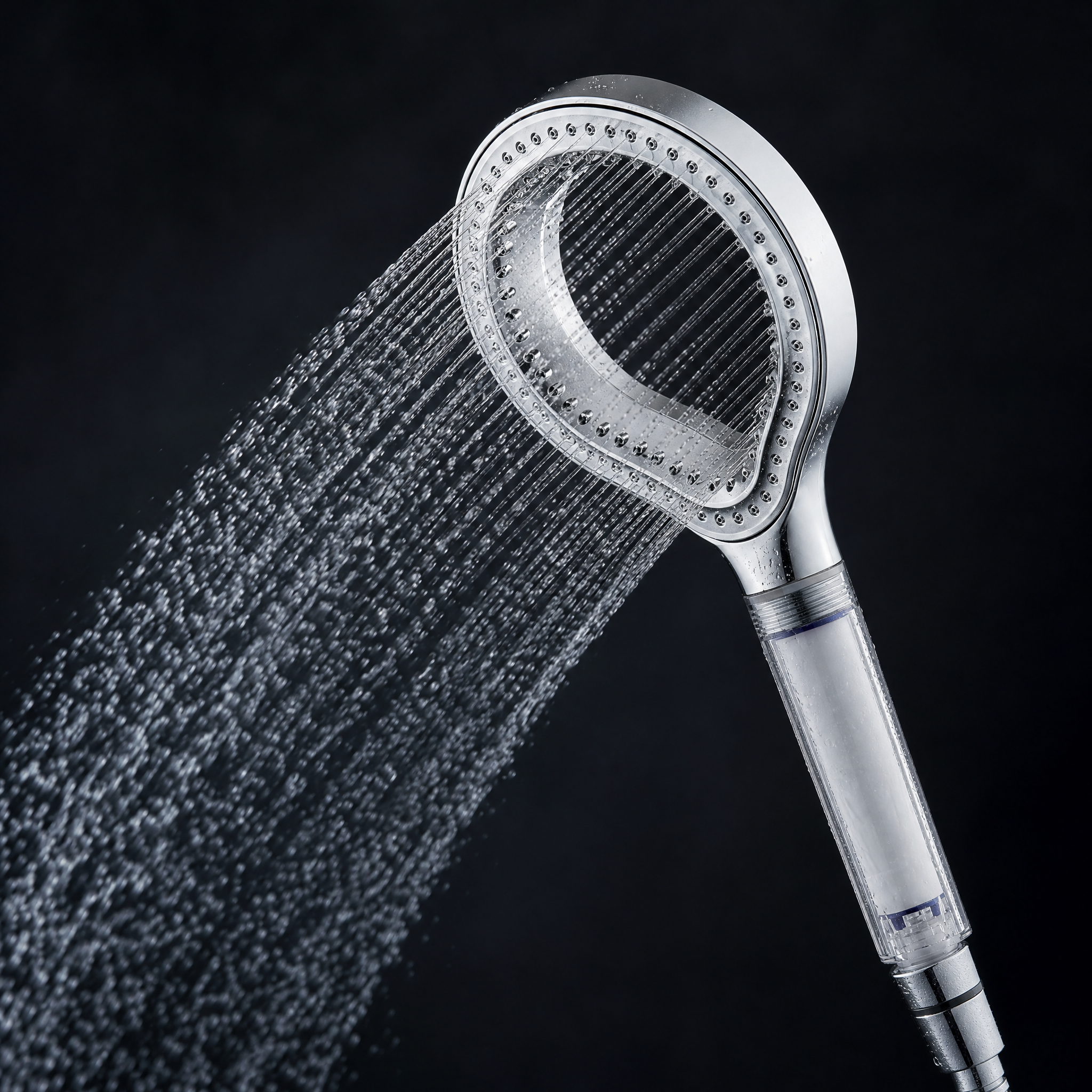 High-Pressure Filtered Shower Head - Ring Design Handheld