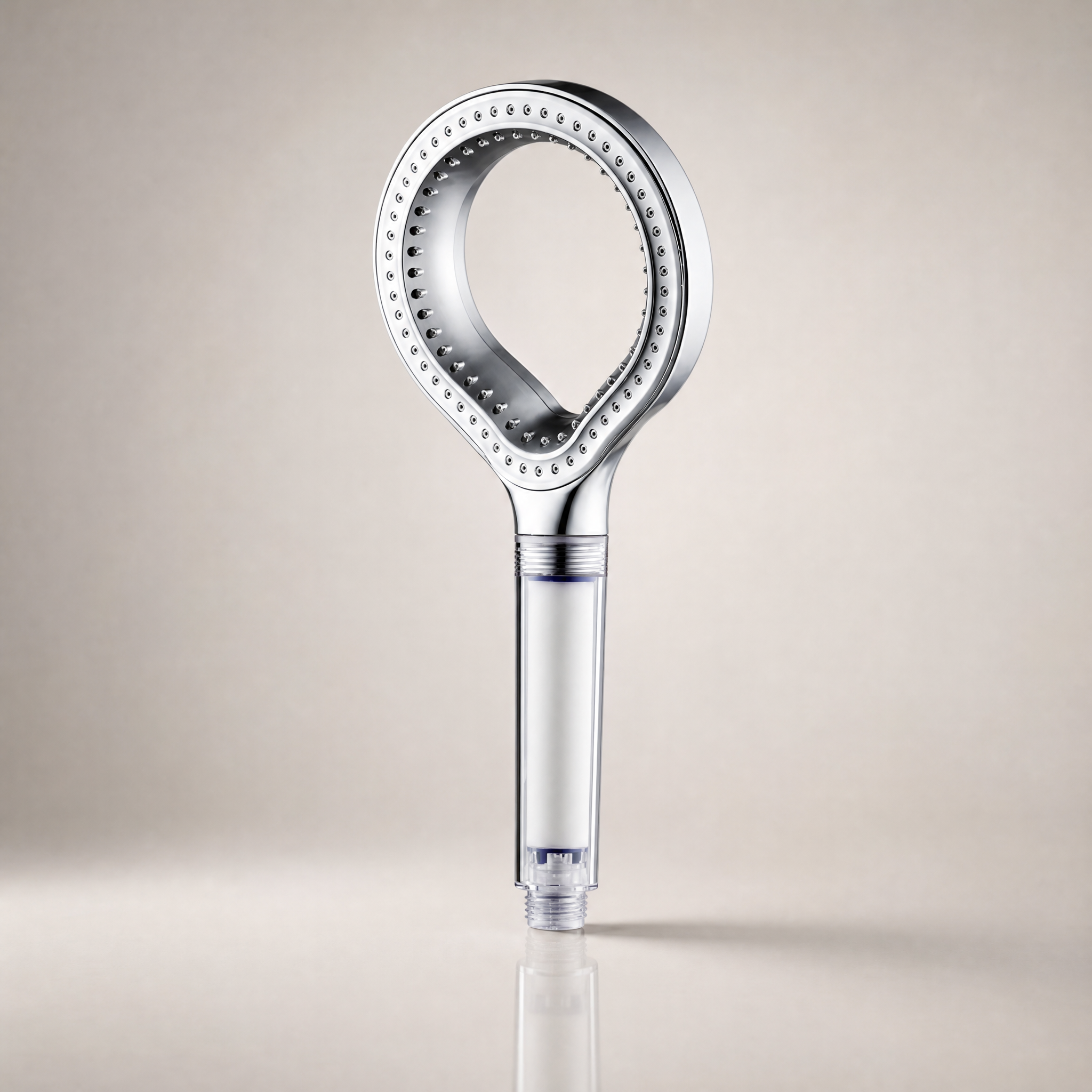 High-Pressure Filtered Shower Head - Ring Design Handheld