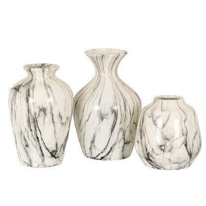 Marble Effect Olpe Vase