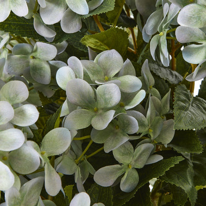 Faux Large Green Hydrangea Plant In Pot