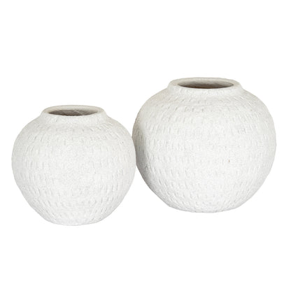 Ashen Large Round Vase