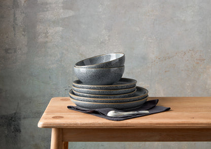Set di stoviglie Denby Stoneware Studio Grey da 12 pezzi