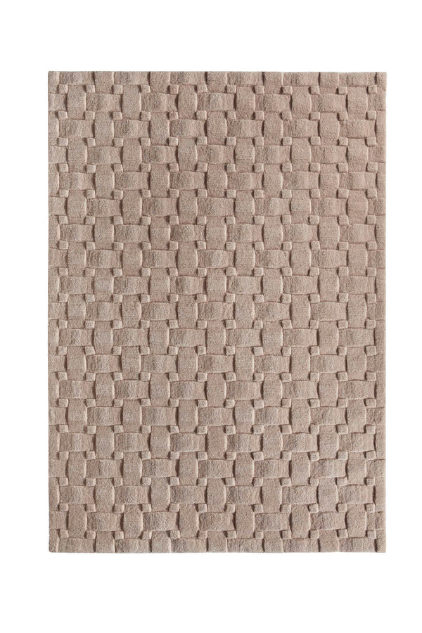Tappeto Origins Basketweave 3D color cipria