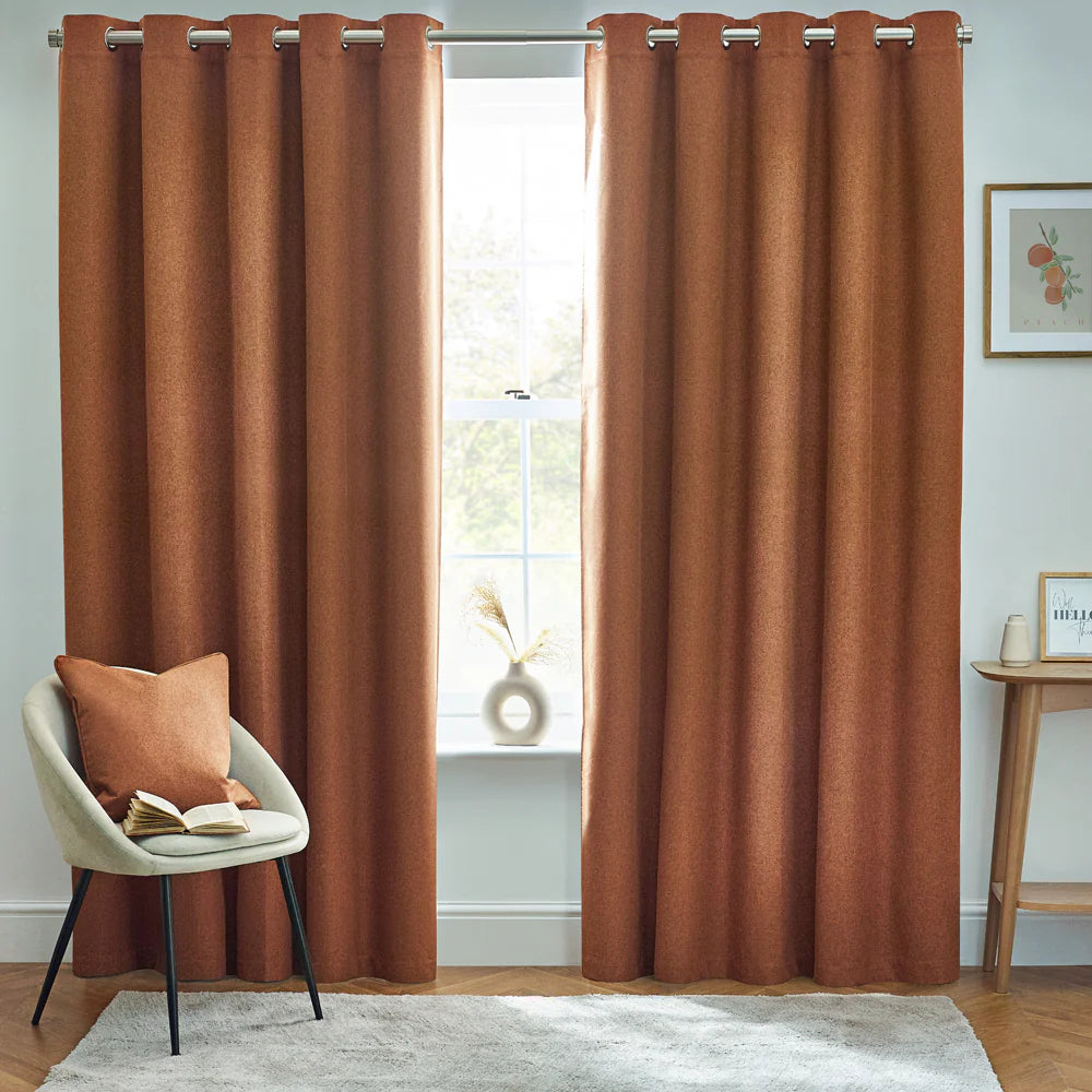Tende oscuranti termiche con occhielli Dawn Textured - Lino