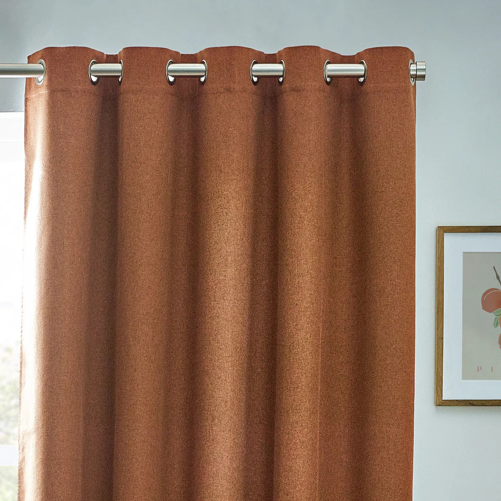 Tende oscuranti termiche con occhielli Dawn Textured - Lino