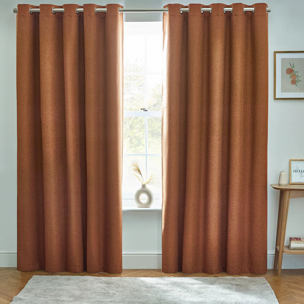 Tende oscuranti termiche con occhielli Dawn Textured - Lino