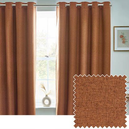 Tende oscuranti termiche con occhielli Dawn Textured - Lino