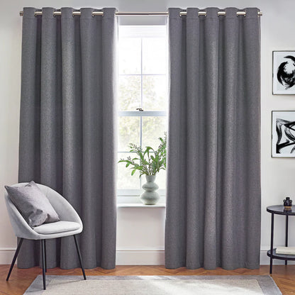 Tende oscuranti termiche con occhielli Dawn Textured - Lino