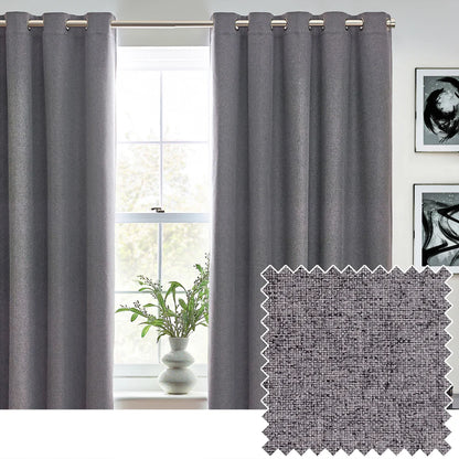 Tende oscuranti termiche con occhielli Dawn Textured - Lino