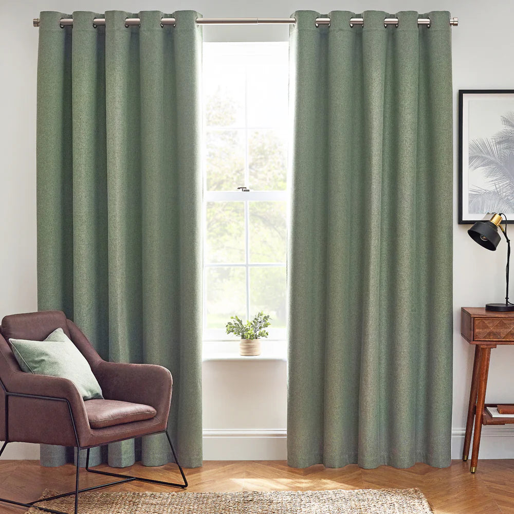 Tende oscuranti termiche con occhielli Dawn Textured - Lino