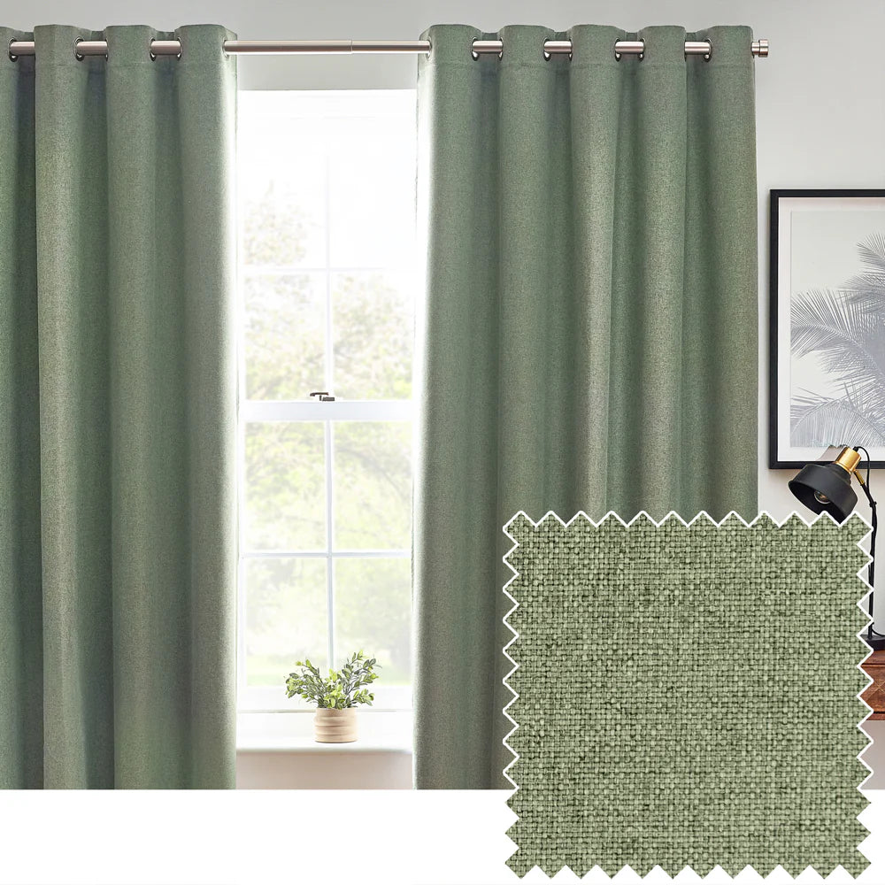 Tende oscuranti termiche con occhielli Dawn Textured - Lino