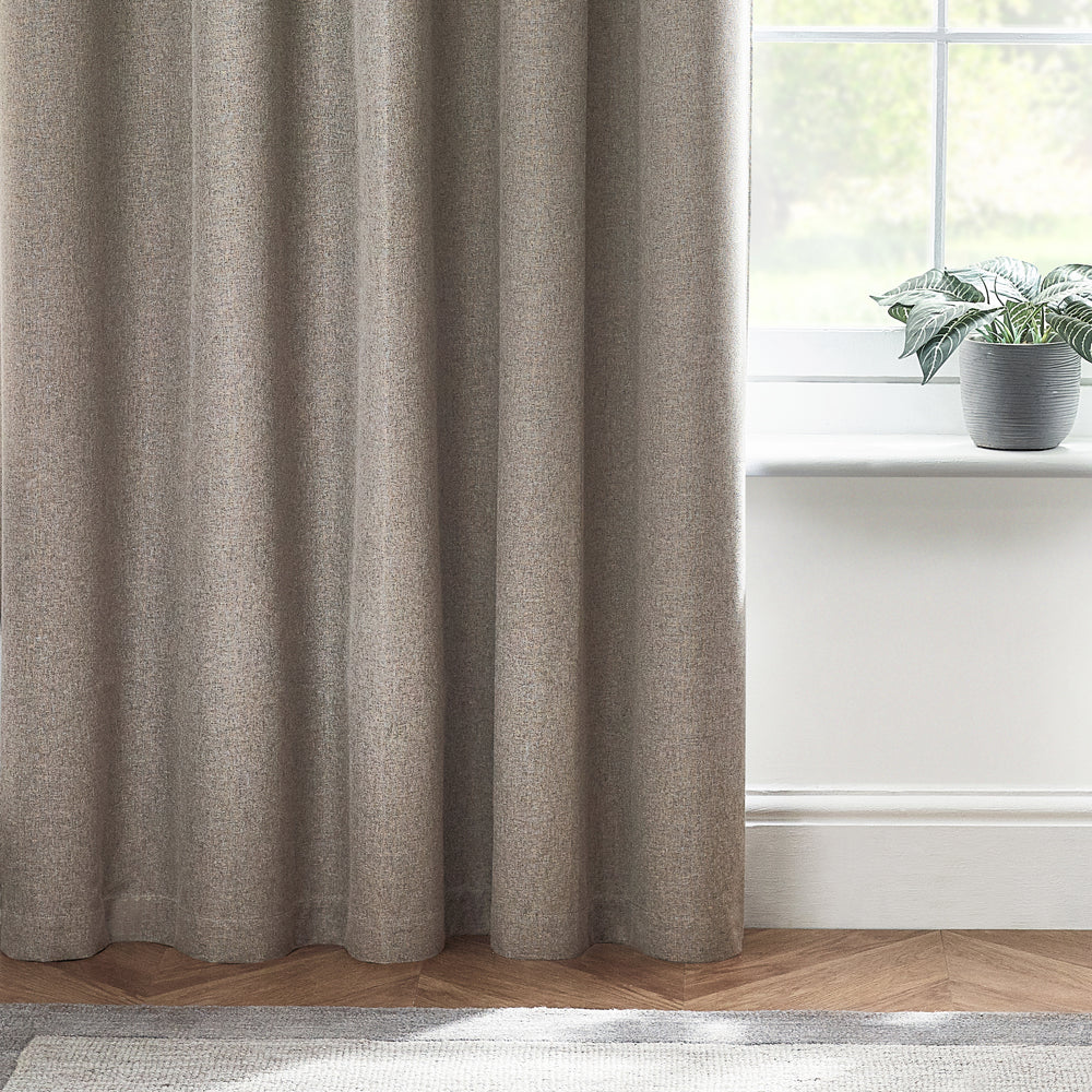 Tende oscuranti termiche con occhielli Dawn Textured - Lino