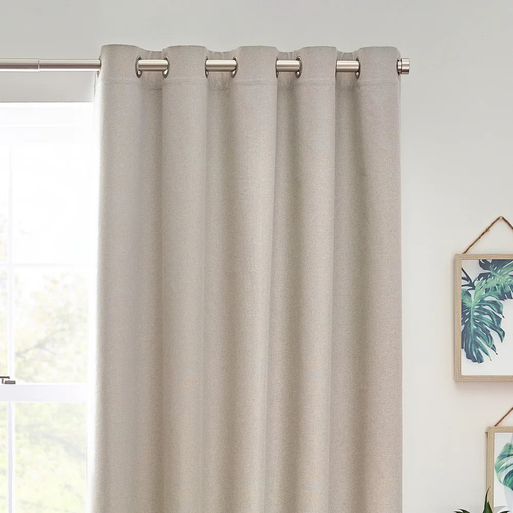Tende oscuranti termiche con occhielli Dawn Textured - Lino