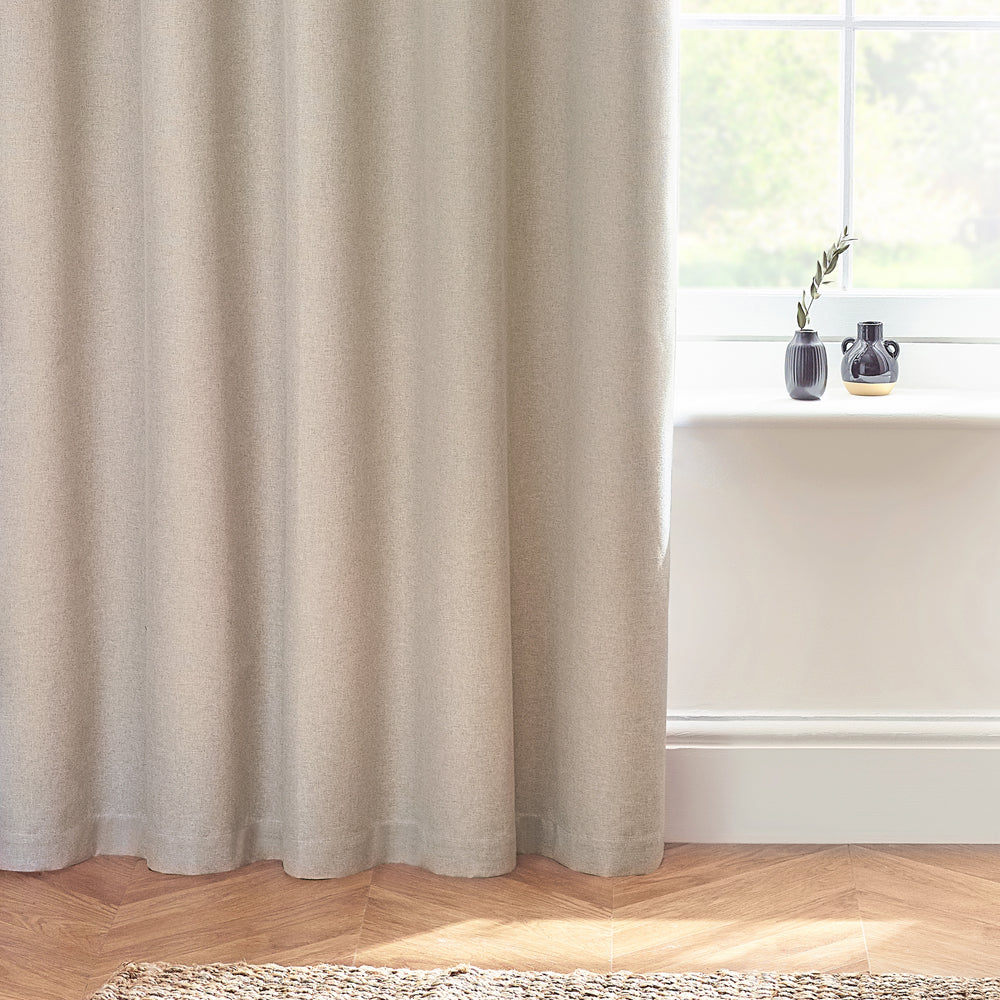 Tende oscuranti termiche con occhielli Dawn Textured - Lino