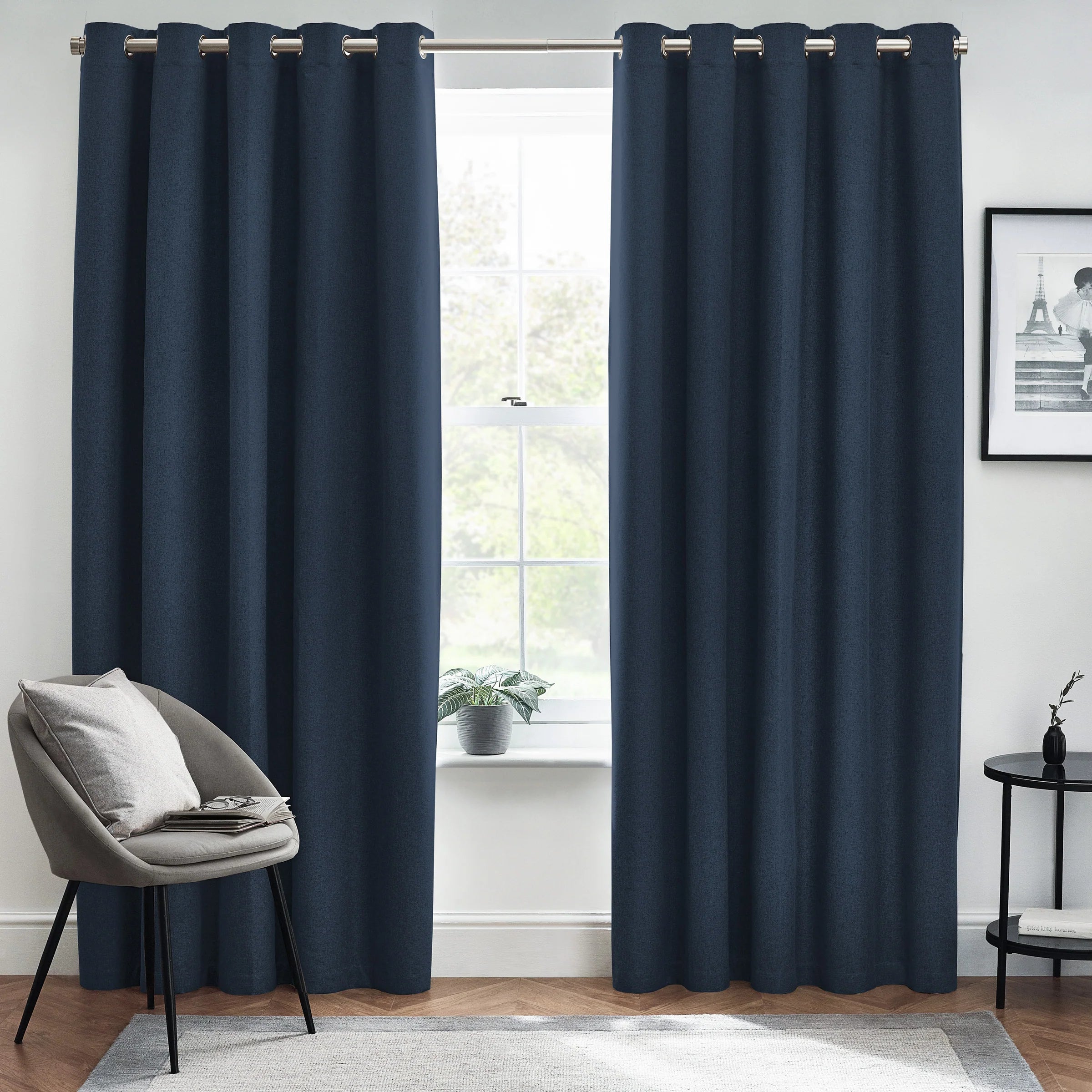 Tende oscuranti termiche con occhielli Dawn Textured - Lino