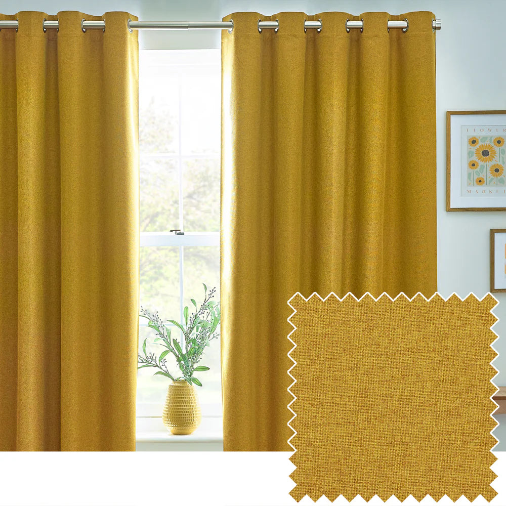 Tende oscuranti termiche con occhielli Dawn Textured - Lino