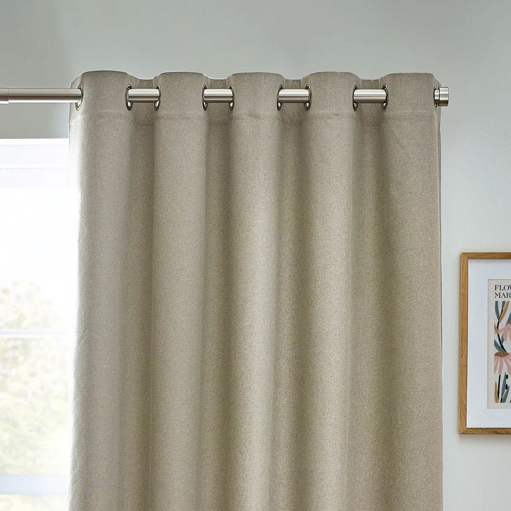 Tende oscuranti termiche con occhielli Dawn Textured - Lino