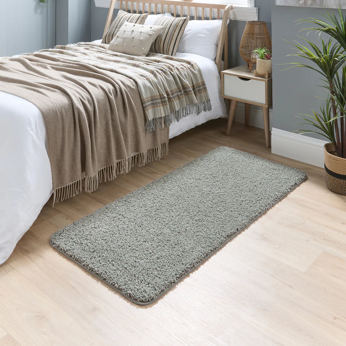 Tappeto super spesso, soffice, antiscivolo e resistente - Antracite