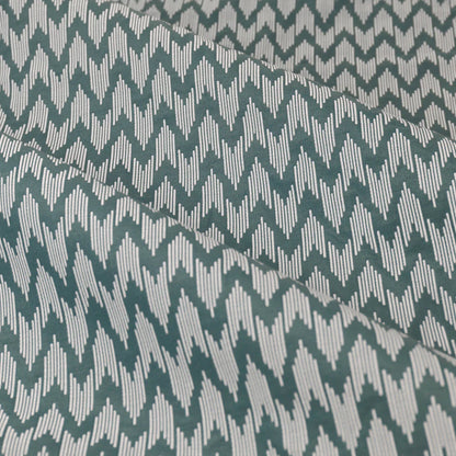 Tende a pieghe a matita in jacquard Brook Woodland - Lino