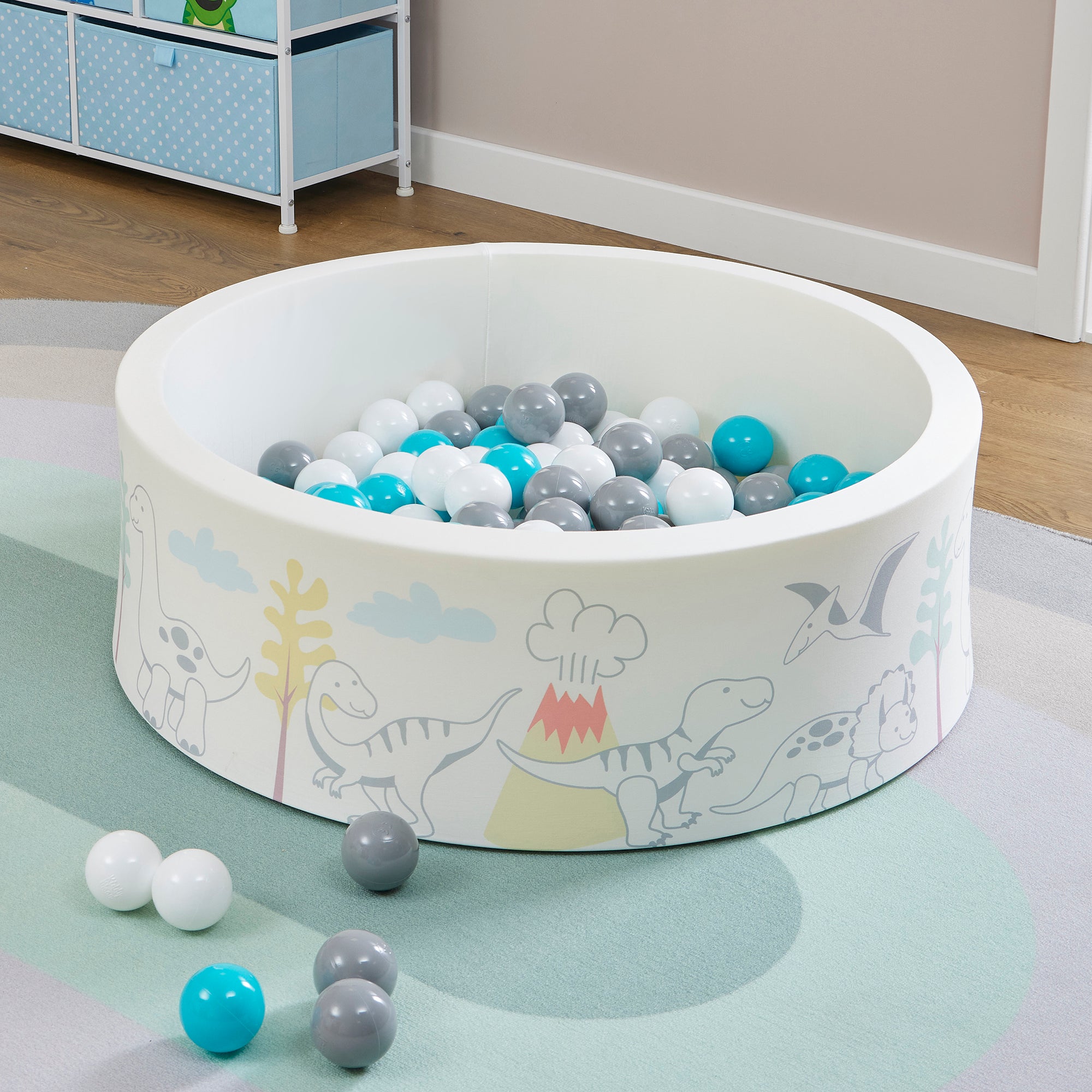 Dinosaur Kids Ball Pit - With 200 Balls
