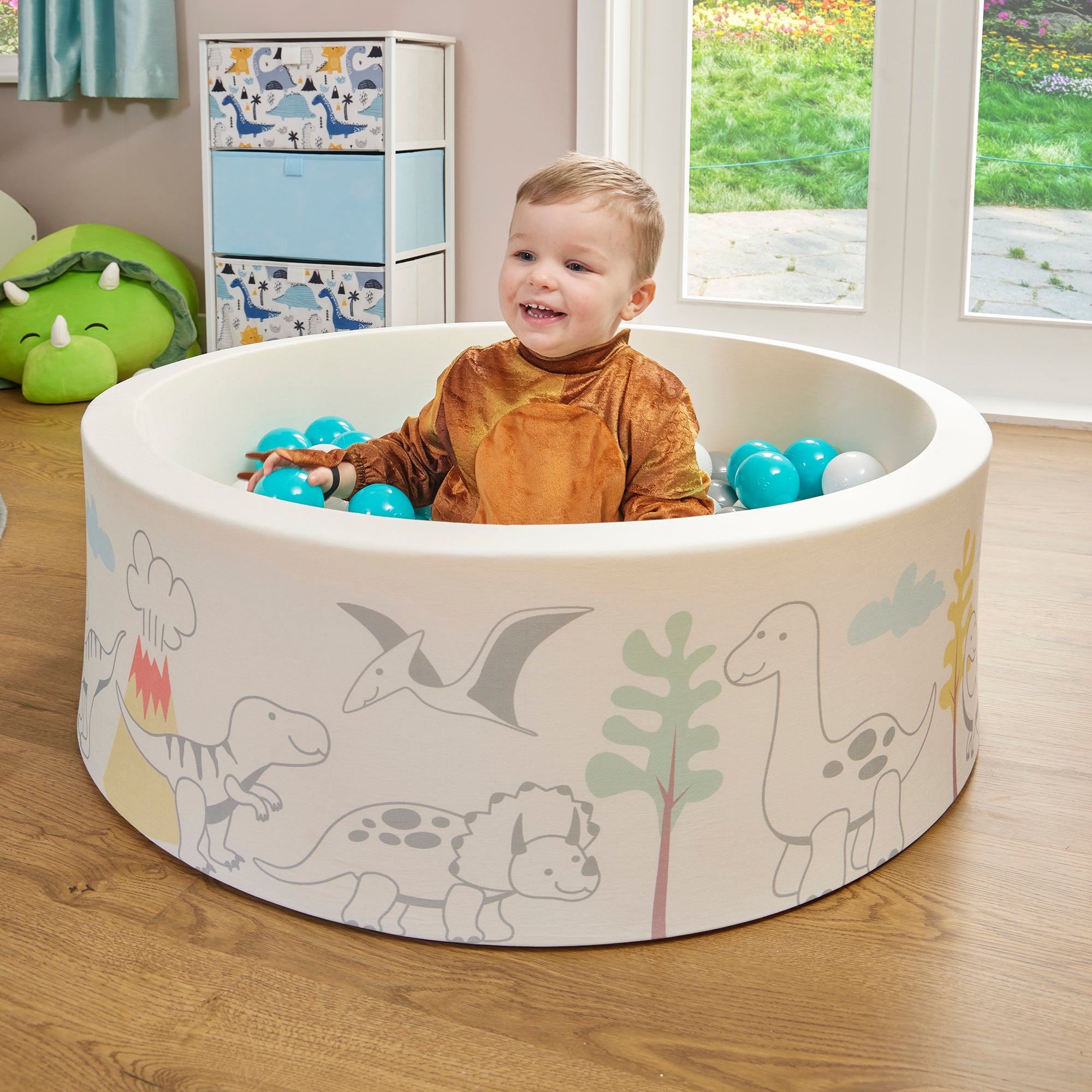 Dinosaur Kids Ball Pit - With 200 Balls
