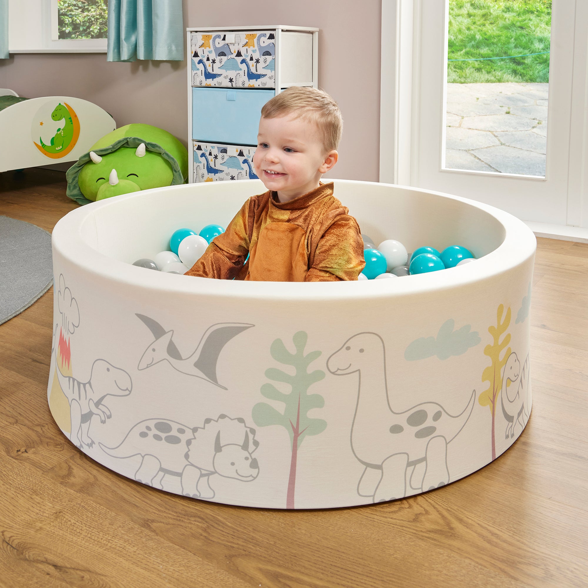 Dinosaur Kids Ball Pit - With 200 Balls
