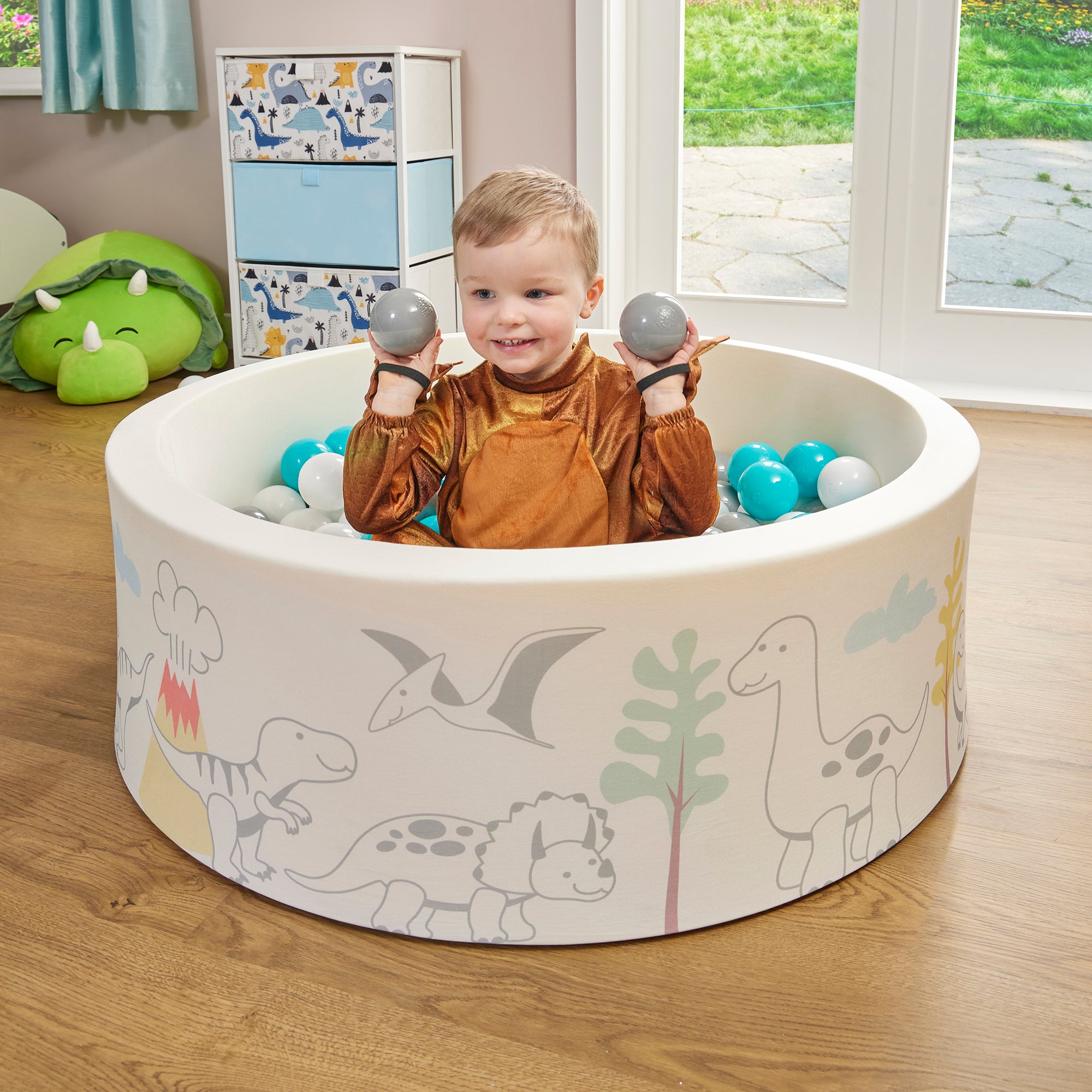 Dinosaur Kids Ball Pit - With 200 Balls