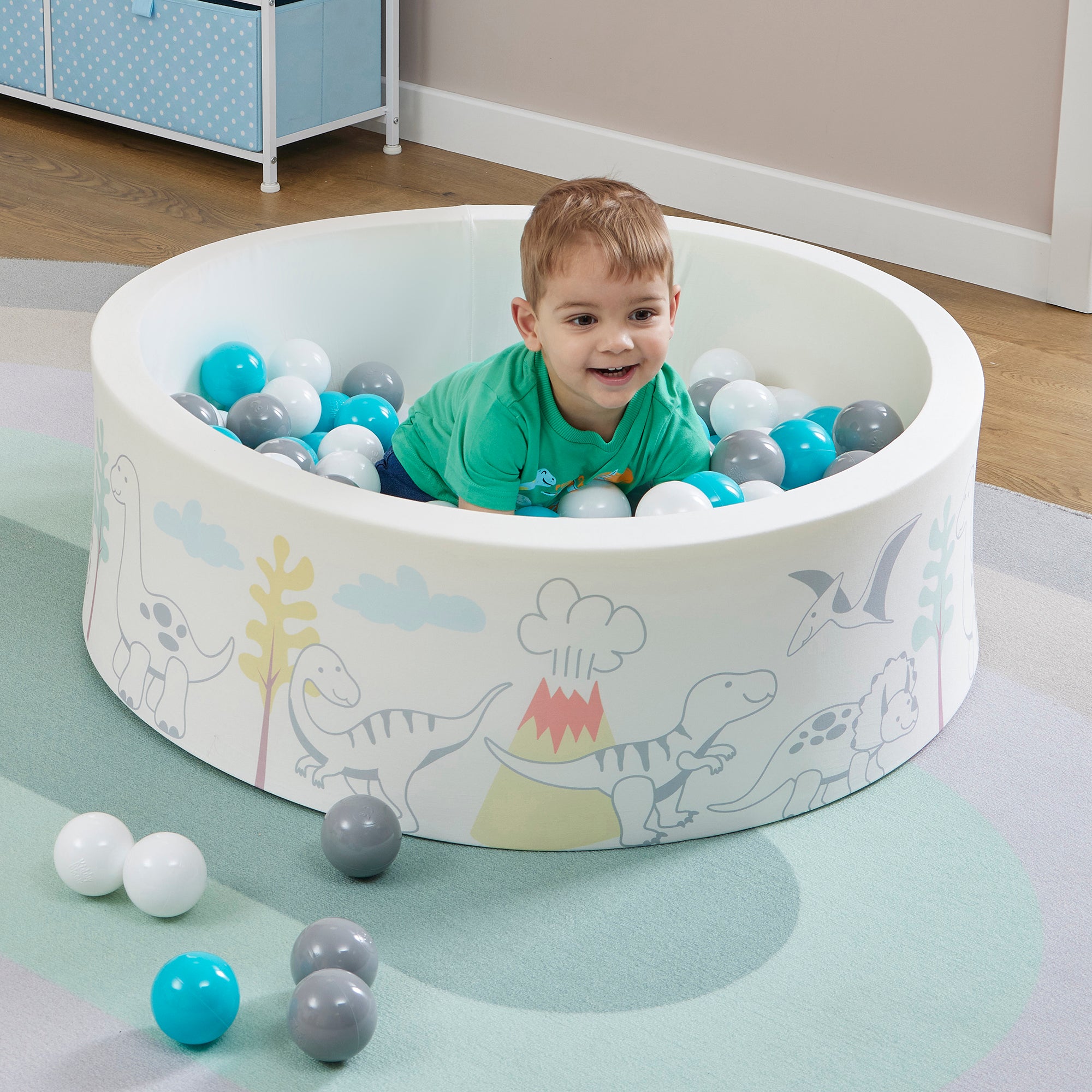 Dinosaur Kids Ball Pit - With 200 Balls