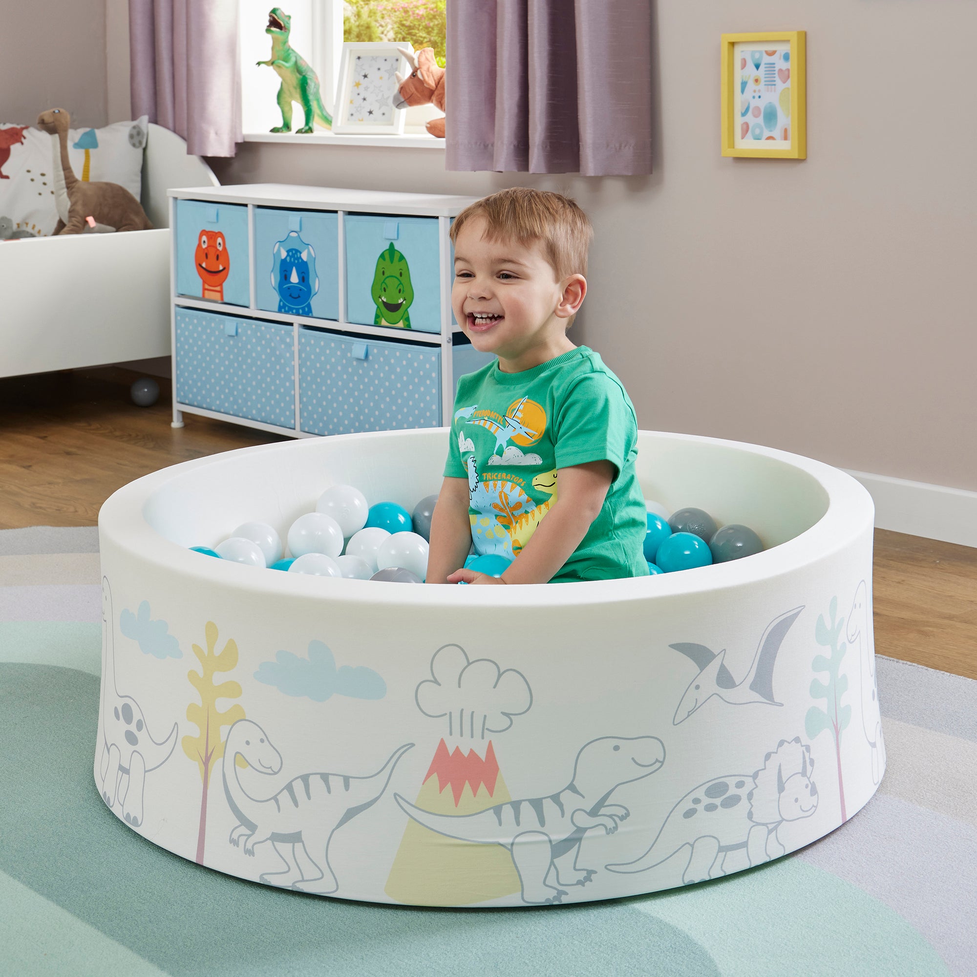 Dinosaur Kids Ball Pit - With 200 Balls