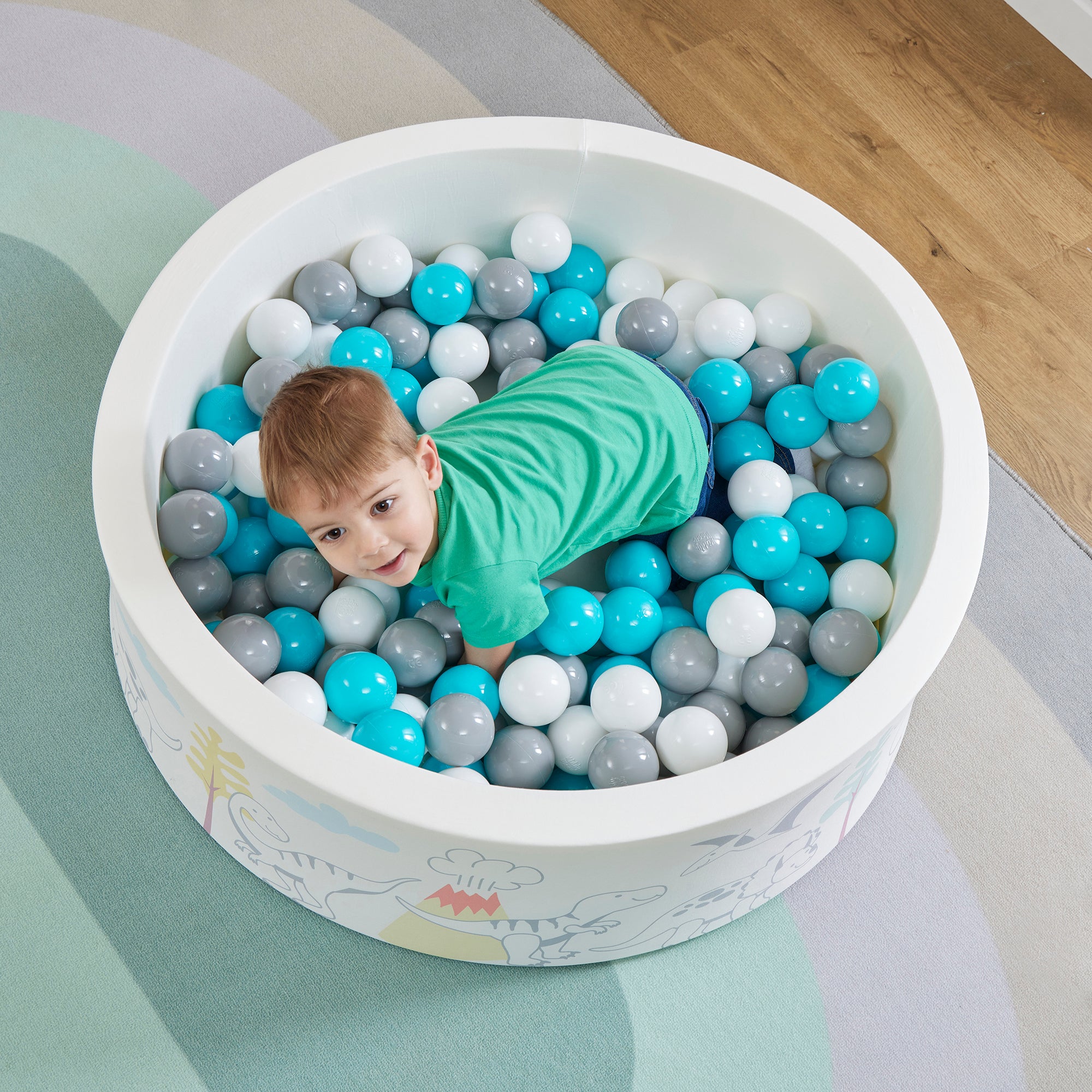 Dinosaur Kids Ball Pit - With 200 Balls