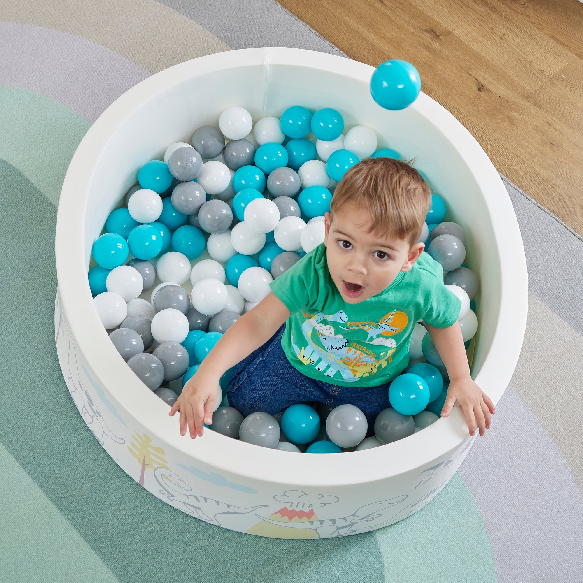 Dinosaur Kids Ball Pit - With 200 Balls