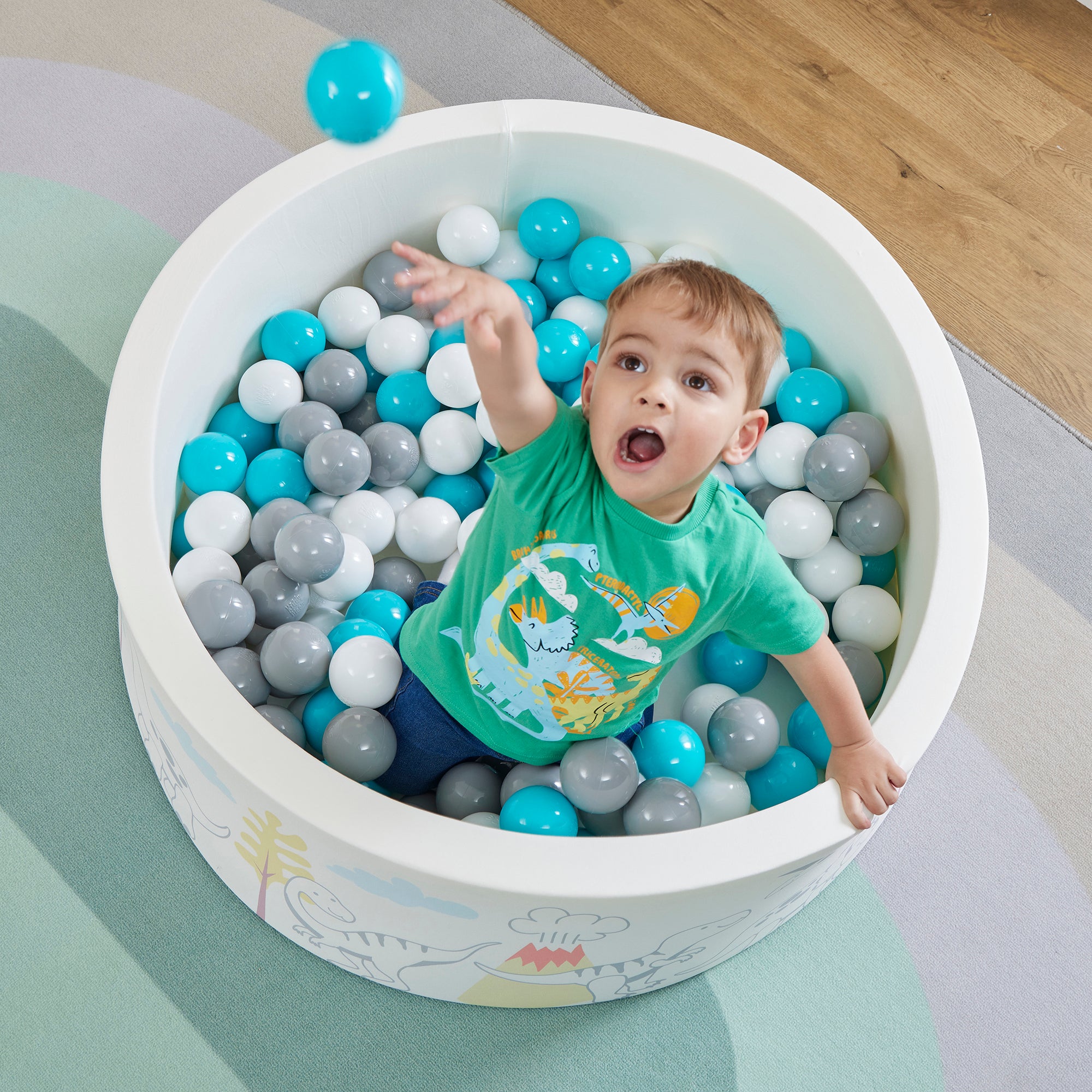 Dinosaur Kids Ball Pit - With 200 Balls