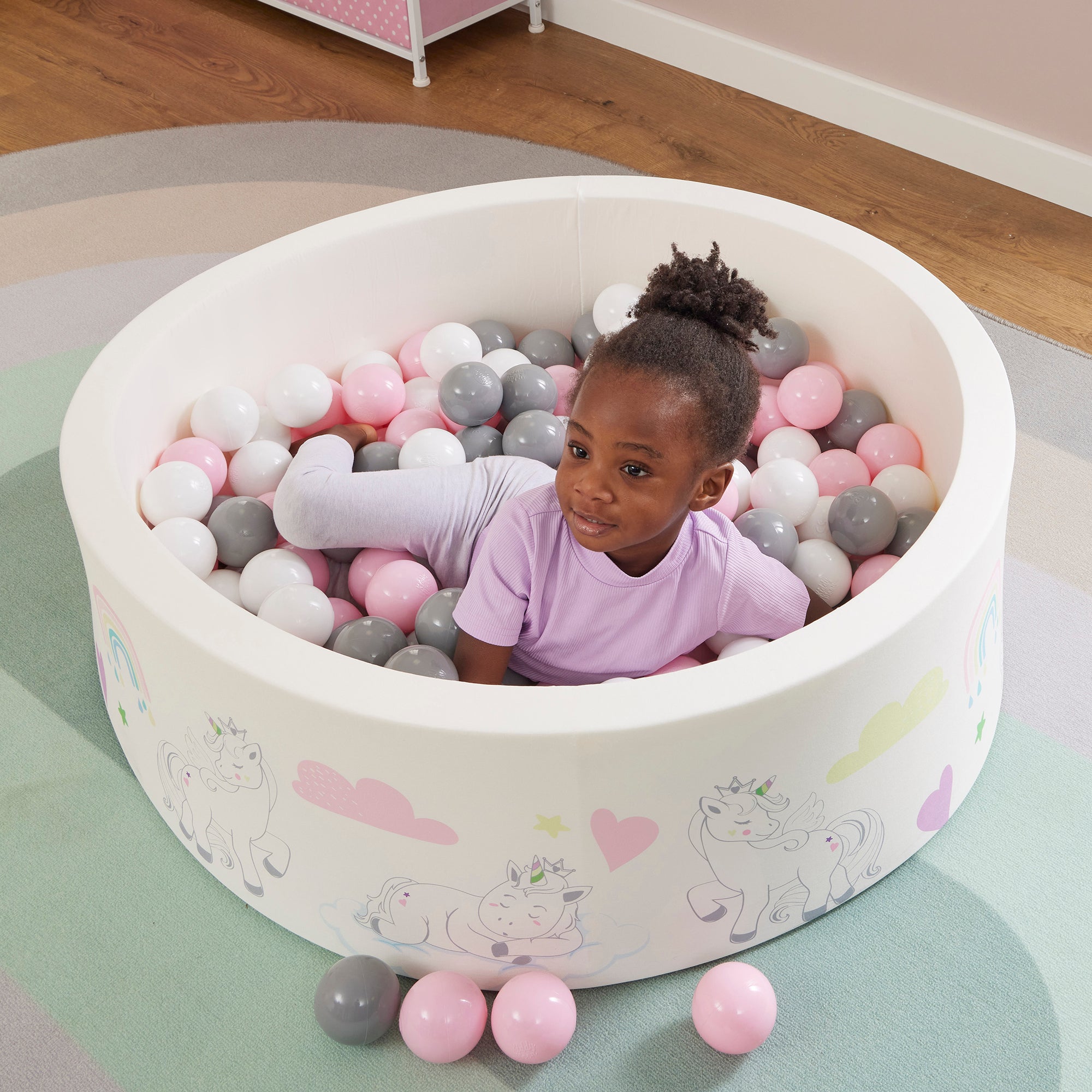 Unicorn Kids Ball Pit - With 200 Balls