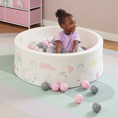 Unicorn Kids Ball Pit - With 200 Balls