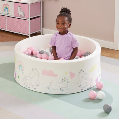 Unicorn Kids Ball Pit - With 200 Balls