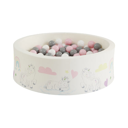 Unicorn Kids Ball Pit - With 200 Balls